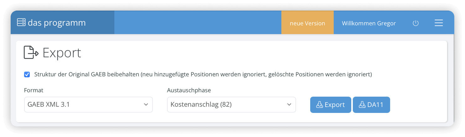 GAEB Formate, Phasen, Einrichtung: Für Handwerker