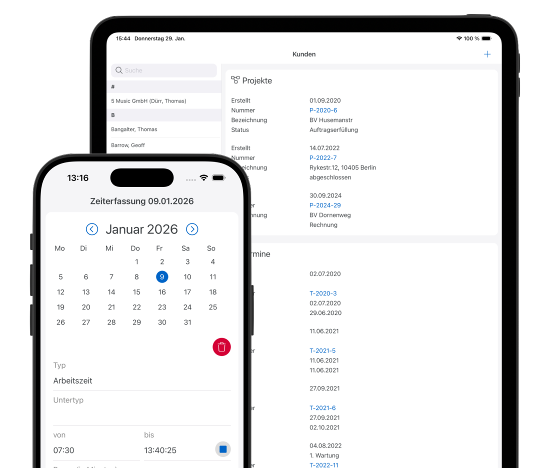 Das Programm: Deine Elektriker Software mit App