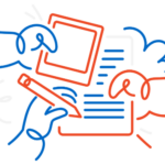 Bunte Darstellung von Kundenbewertungen